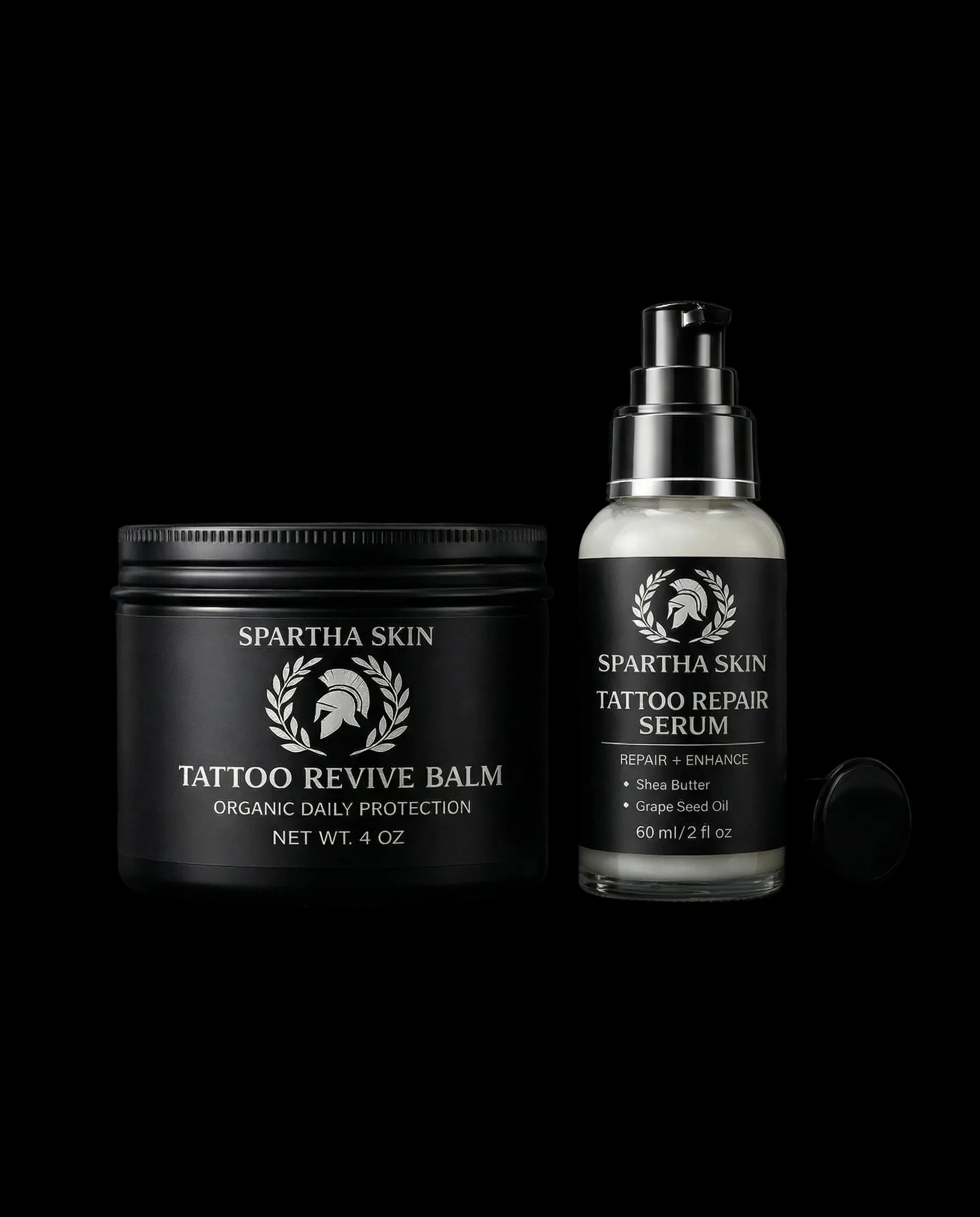 ULTIMATE TATTOO AFTERCARE KIT SERUM 4OZ REVIVE BALM