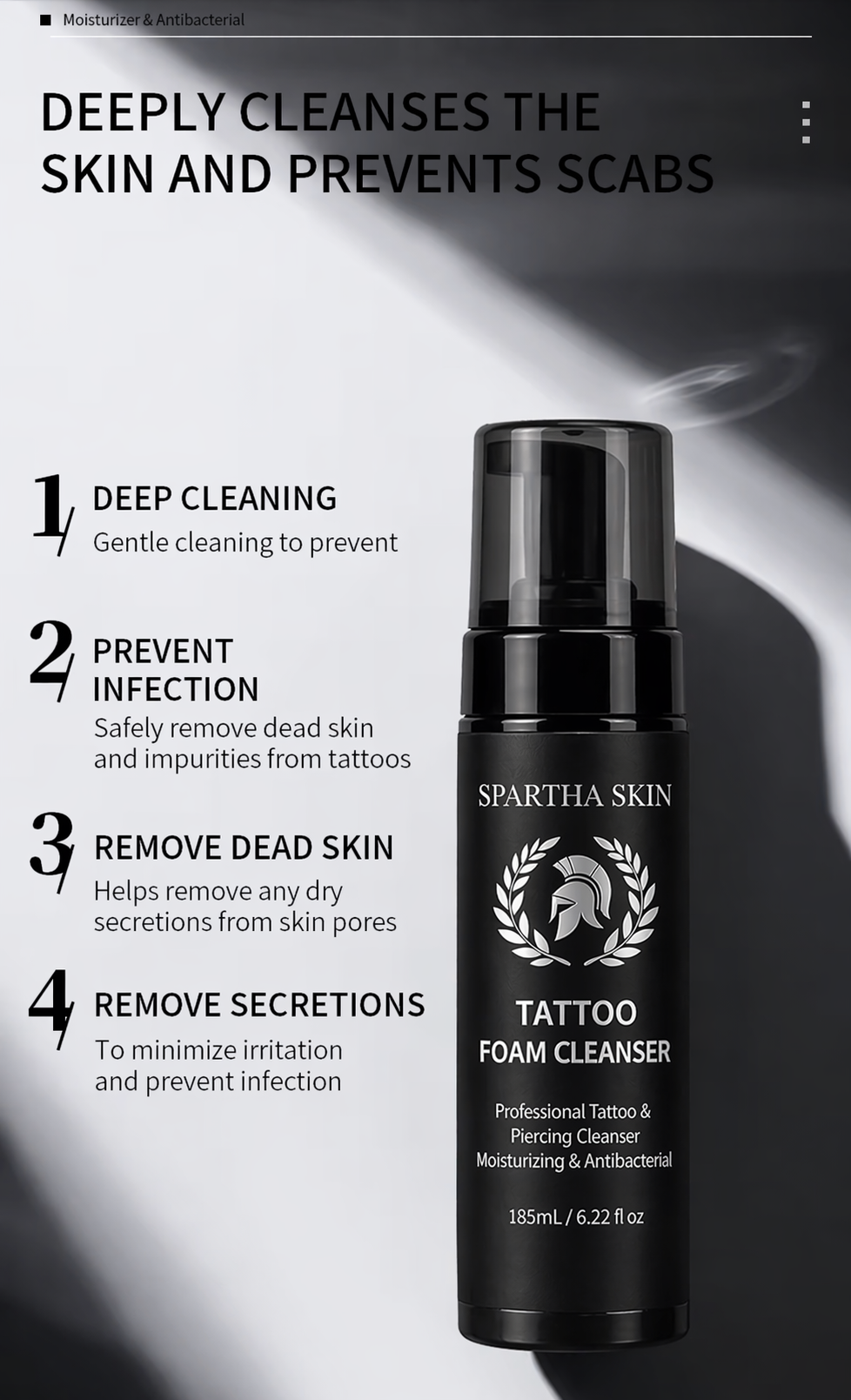 SPARTHA SKIN TATTOO FOAM CLEANSER